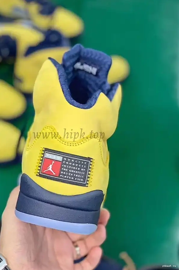 to V Amarillo Air Jordan ship SP GOD Inspire materials Navy 5 Retro Michigan retail PK ready 0610
